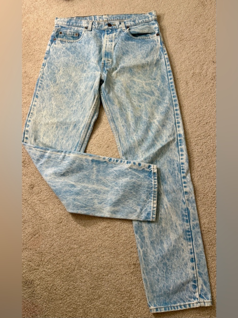 VTG 80s Levi's Acid Wash Denim Jeans Red Tab Made in USA
